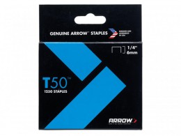 Arrow Staples 6mm (Bx 1250) 1/4in For T50/T55 £3.49